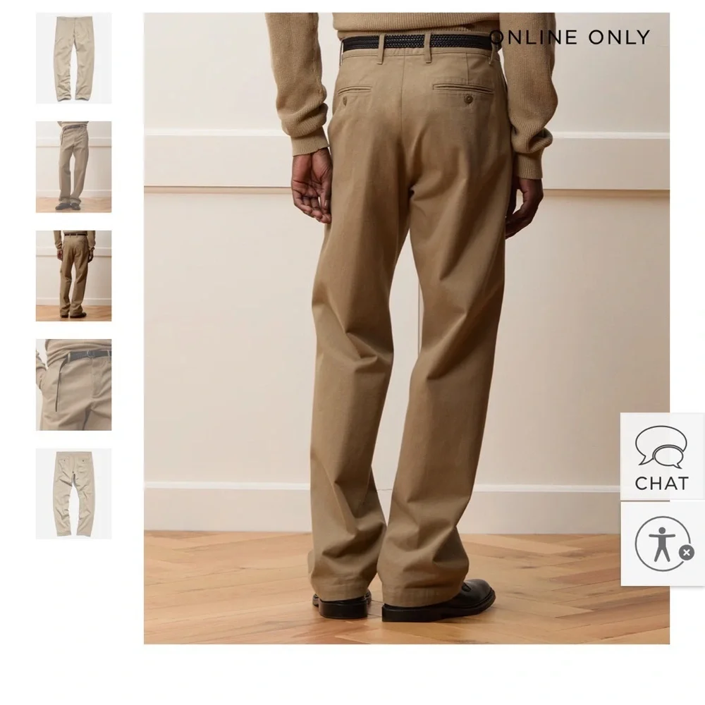 Todd Snyder Patch and Repair Selvedge Chino Khaki Japan Mens Sz 32/34 NEW - Picture 2 of 13